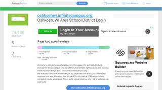 Access oshkoshwi.infinitecampus.org. Oshkosh, WI Area School ...