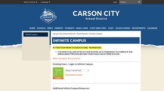 Infinite Campus - Carson City School District