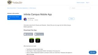 Infinite Campus Mobile App – Boise School District