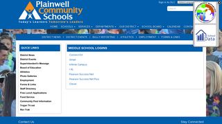Middle School Logins - Plainwell Community Schools