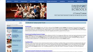 campus portal | Search Results | Davenport Schools