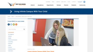Using Infinite Campus With Your Child - West Des Moines Community ...
