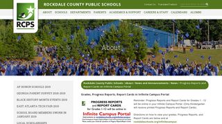 Progress Reports and Report Cards on Infinite Campus Portal ...