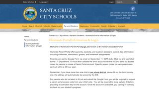 Illuminate Portal Information & Login - Santa Cruz City Schools