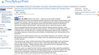 Alachua County Public Schools Selects Infinite Campus for Student ...