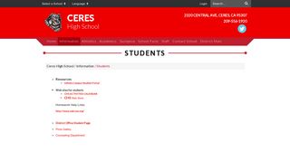 Students - Ceres High School