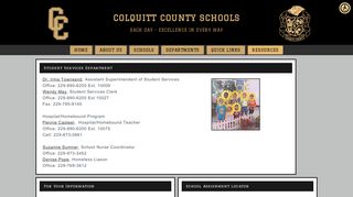 Colquitt County Schools > Resources > For Parents > Student Services