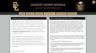 Student Records - Colquitt County Schools - School Websites by ...