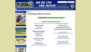 Technology Links for Parents - Pueblo City Schools Internet