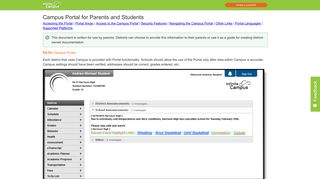 Campus Portal for Parents and Students - Infinite Campus