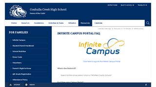 For Families / Infinite Campus - Whitfield County Schools