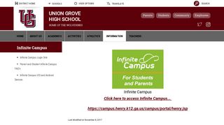 Infinite Campus / Infinite Campus Login Site - Henry County Schools