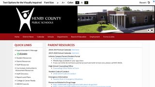 Parent Resources - Henry County Public Schools