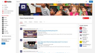 Henry County Schools - YouTube