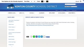 Infinite Campus Parent Portal - The Kenton County School District