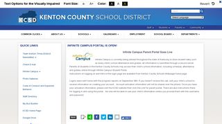 Infinite Campus Portal is Open! - The Kenton County School District