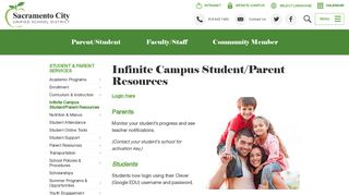 Infinite Campus Student/Parent Resources - Sacramento City Unified ...