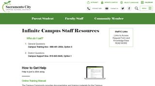 Infinite Campus Staff Resources - Sacramento City Unified School ...