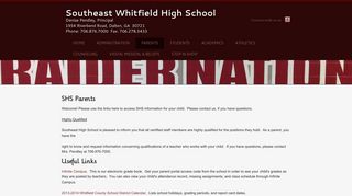 Parents - Southeast Whitfield High School