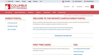 Parent Portal / CCS Parent Portal - Columbus City Schools