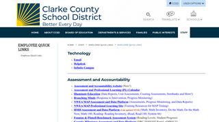 Employee Quick Links - Clarke County School District