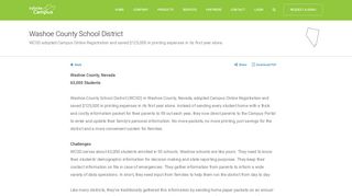 Washoe County School District Success Story · Infinite Campus