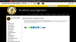 New Infinite Campus Login - Woodford County High School