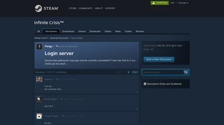 Login server :: Infinite Crisis™ General Discussions - Steam Community