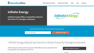 Infinite Energy | Shop GA Natural Gas Rates at NaturalGasPlans.com