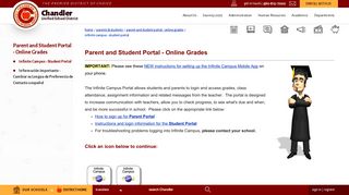 Parent and Student Portal - Online Grades / Infinite Campus - Student ...