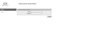Infiniti Owner Portal Admin - INFINITI Owners Portal