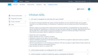 Preguntas Frecuentes sobre Infinitum ADSL - Telmex
