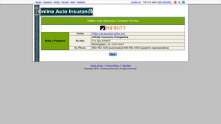 Infinity Payment - Online Auto Insurance
