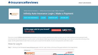 Infinity Auto Insurance Login | Make a Payment - Insurance Reviews