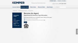 Kemper Personal and Commercial Lines - Become An Agent