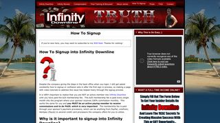 Infinity Downline - Step by Step Signup Process - Video Tutorial