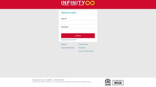 Infinity FCU: Unsupported Browser