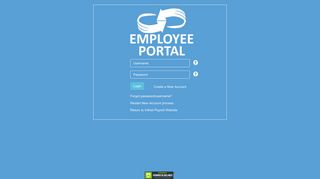Infinet Employee Portal-Login Screen - Infinet Payroll
