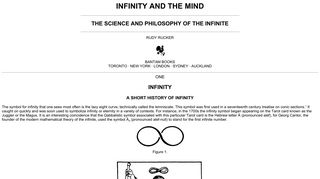 Infinity - Dartmouth Math Department