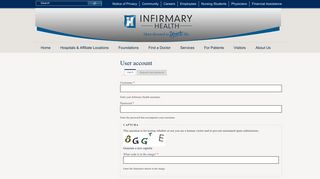 User account | Infirmary Health
