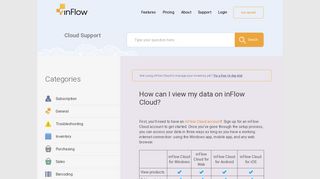 How can I view my data on inFlow Cloud? - inFlow Inventory Support