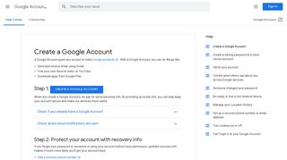 Create a Google Account - Google Account Help - Google Support