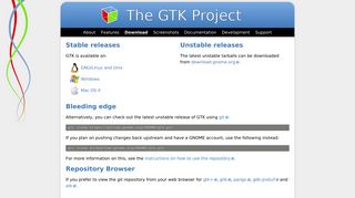 Download GTK+