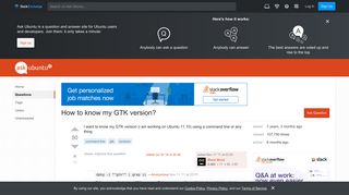 command line - How to know my GTK version? - Ask Ubuntu