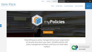 Policy & Procedure Management Software - myPolicies | Info-Tech ...