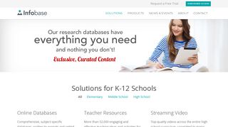 For Schools | Infobase