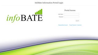 InfoBate Information Portal Login