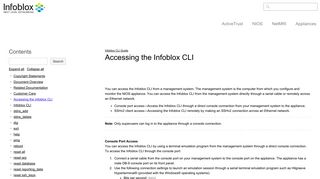 Accessing the Infoblox CLI - Infoblox Documentation