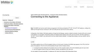 Connecting to the Appliance