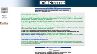InfoDirect FTP Logon